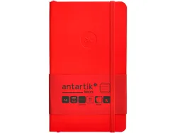 Carnet fermeture elastique antartik notes couverture souple a6 ligne 100 feuilles 80gr fsc coloris rouge