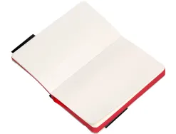 Carnet fermeture elastique rouge antartik notes couverture souple a6 papier uni ivoire 100 feuilles 80gr fsc noir