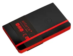 Carnet fermeture elastique rouge antartik notes couverture souple a6 papier uni ivoire 100 feuilles 80gr fsc noir