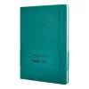 Carnet fermeture elastique antartik notes couverture rigide a4 papier uni ivoire 100 feuilles 80gr fsc vert paon