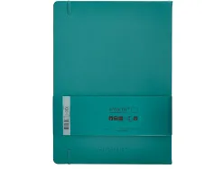 Carnet fermeture elastique antartik notes couverture rigide a4 papier uni ivoire 100 feuilles 80gr fsc vert paon