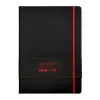 Carnet fermeture elastique rouge antartik notes couverture rigide a4 papier uni ivoire 100 feuilles 80gr fsc noir