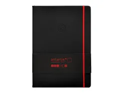 Carnet fermeture elastique rouge antartik notes couverture rigide a4 papier uni ivoire 100 feuilles 80gr fsc noir