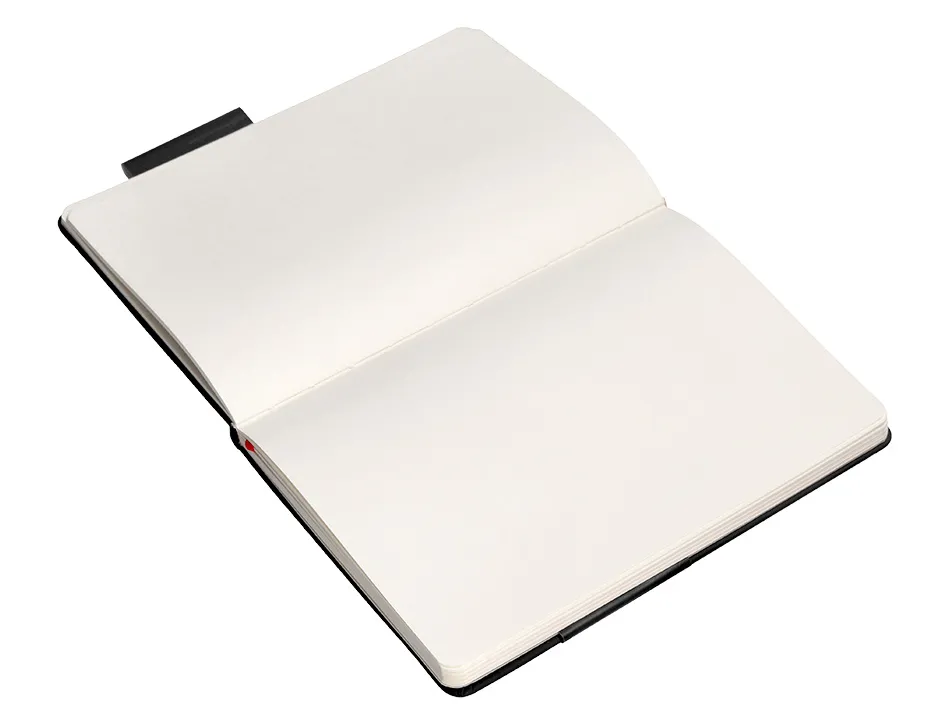 Carnet fermeture elastique rouge antartik notes couverture rigide a4 papier uni ivoire 100 feuilles 80gr fsc noir
