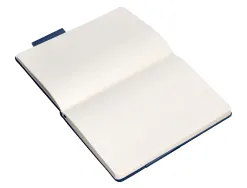 Carnet fermeture elastique antartik notes couverture rigide a4 papier uni ivoire 100 feuilles 80gr fsc bleu marine