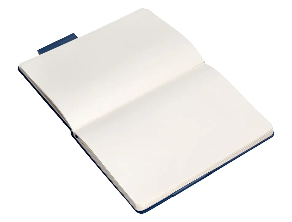 Carnet fermeture elastique antartik notes couverture rigide a4 papier uni ivoire 100 feuilles 80gr fsc bleu marine