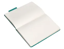 Carnet fermeture elastique antartik notes couverture rigide a5 papier uni ivoire 100 feuilles 80gr fsc vert paon