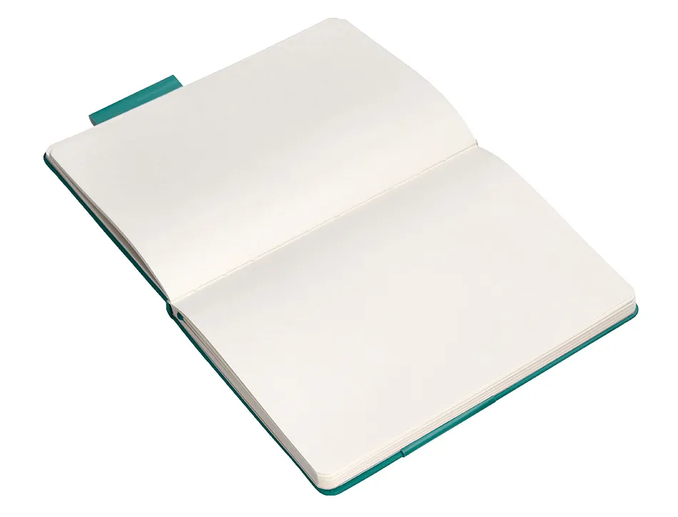 Carnet fermeture elastique antartik notes couverture rigide a5 papier uni ivoire 100 feuilles 80gr fsc vert paon
