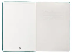 Carnet fermeture elastique antartik notes couverture rigide a5 papier uni ivoire 100 feuilles 80gr fsc vert paon