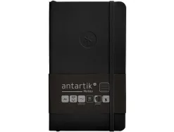 Carnet fermeture elastique antartik notes couverture souple a6 ligne 100 feuilles 80gr fsc coloris noir