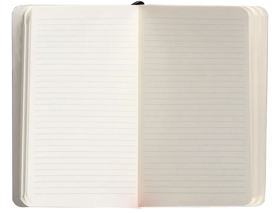Carnet fermeture elastique antartik notes couverture souple a6 ligne 100 feuilles 80gr fsc coloris noir