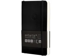 Carnet fermeture elastique antartik notes couverture souple a6 ligne 100 feuilles 80gr fsc coloris noir