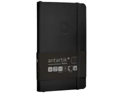 Carnet fermeture elastique antartik notes couverture souple a6 ligne 100 feuilles 80gr fsc coloris noir