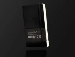 Carnet fermeture elastique antartik notes couverture souple a6 ligne 100 feuilles 80gr fsc coloris noir