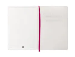 Carnet fermeture elastique antartik notes couverture souple a5 papier uni ivoire 100 feuilles 80gr fsc framboise
