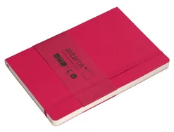 Carnet fermeture elastique antartik notes couverture souple a5 papier uni ivoire 100 feuilles 80gr fsc framboise