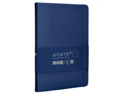 Carnet fermeture elastique antartik notes couverture rigide a5 papier uni ivoire 100 feuilles 80gr fsc bleu marine
