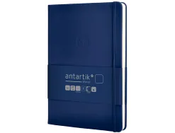 Carnet fermeture elastique antartik notes couverture rigide a5 papier uni ivoire 100 feuilles 80gr fsc bleu marine
