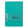 Carnet fermeture elastique antartik notes couverture souple a5 papier uni ivoire 100 feuilles 80gr fsc turquoise