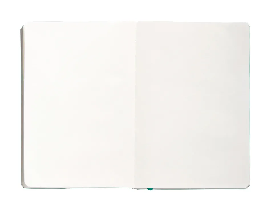 Carnet fermeture elastique antartik notes couverture souple a5 papier uni ivoire 100 feuilles 80gr fsc turquoise