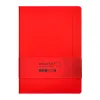 Carnet fermeture elastique antartik notes couverture rigide a4 papier uni ivoire 100 feuilles 80gr fsc coloris rouge