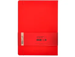 Carnet fermeture elastique antartik notes couverture rigide a4 papier uni ivoire 100 feuilles 80gr fsc coloris rouge