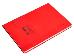 Carnet fermeture elastique antartik notes couverture rigide a4 papier uni ivoire 100 feuilles 80gr fsc coloris rouge