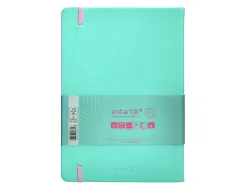 Carnet fermeture elastique rose antartik notes couverturerigide a5 ligne 100 feuilles 80gr fsc coloris turquoise