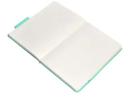 Carnet fermeture elastique rose antartik notes couverturerigide a5 ligne 100 feuilles 80gr fsc coloris turquoise