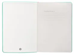 Carnet fermeture elastique rose antartik notes couverturerigide a5 ligne 100 feuilles 80gr fsc coloris turquoise