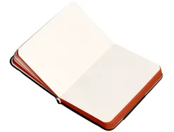 Carnet fermeture elastique rouge antartik notes couverture rigide a7 papier uni ivoire 80 feuilles 80gr fsc noir