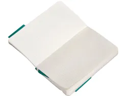 Carnet fermeture elastique antartik notes couverture souple a6 ligne 100 feuilles 80gr fsc coloris vert paon