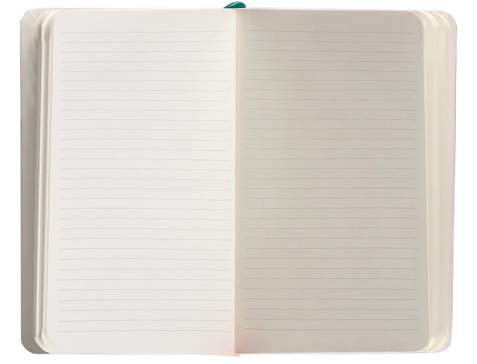 Carnet fermeture elastique antartik notes couverture souple a6 ligne 100 feuilles 80gr fsc coloris vert paon