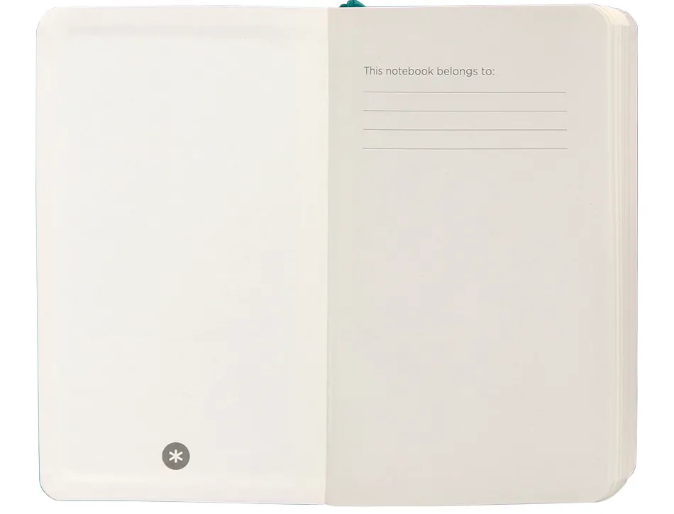 Carnet fermeture elastique antartik notes couverture souple a6 ligne 100 feuilles 80gr fsc coloris vert paon