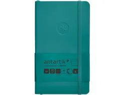 Carnet fermeture elastique antartik notes couverture souple a6 ligne 100 feuilles 80gr fsc coloris vert paon