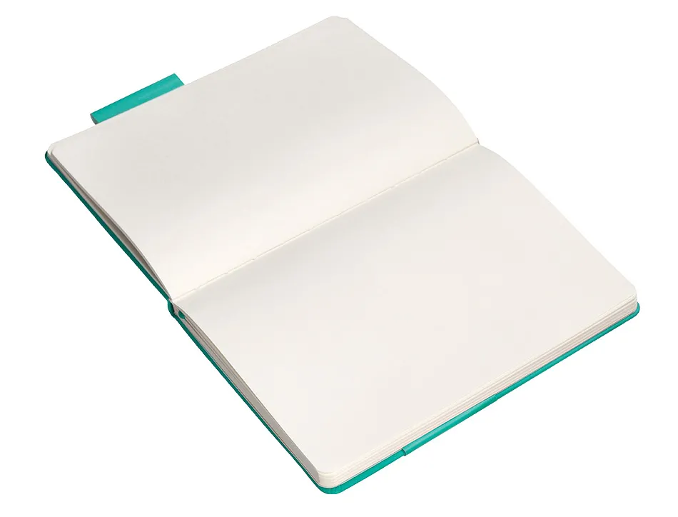 Carnet fermeture elastique antartik notes couverture rigide a5 papier uni ivoire 100 feuilles 80gr fsc turquoise