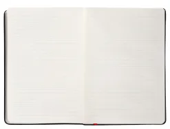 Carnet fermeture elastique rouge antartik notes couverture rigide a5 ligne 100feuilles 80gr fsc coloris noir