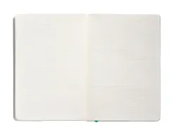 Carnet fermeture elastique antartik notes couverture souple a5 ligne 100 feuilles 80gr fsc coloris turquoise