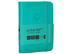 Carnet fermeture elastique antartik notes couverture rigide a7 papier uni ivoire 80 feuilles 80gr fsc turquoise