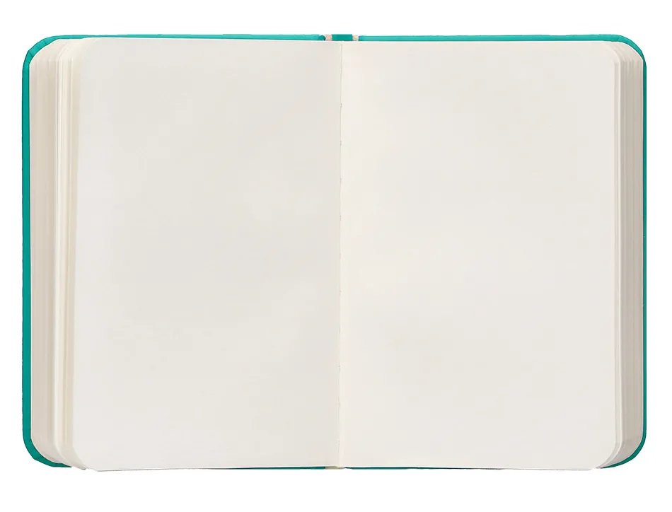 Carnet fermeture elastique antartik notes couverture rigide a7 papier uni ivoire 80 feuilles 80gr fsc turquoise