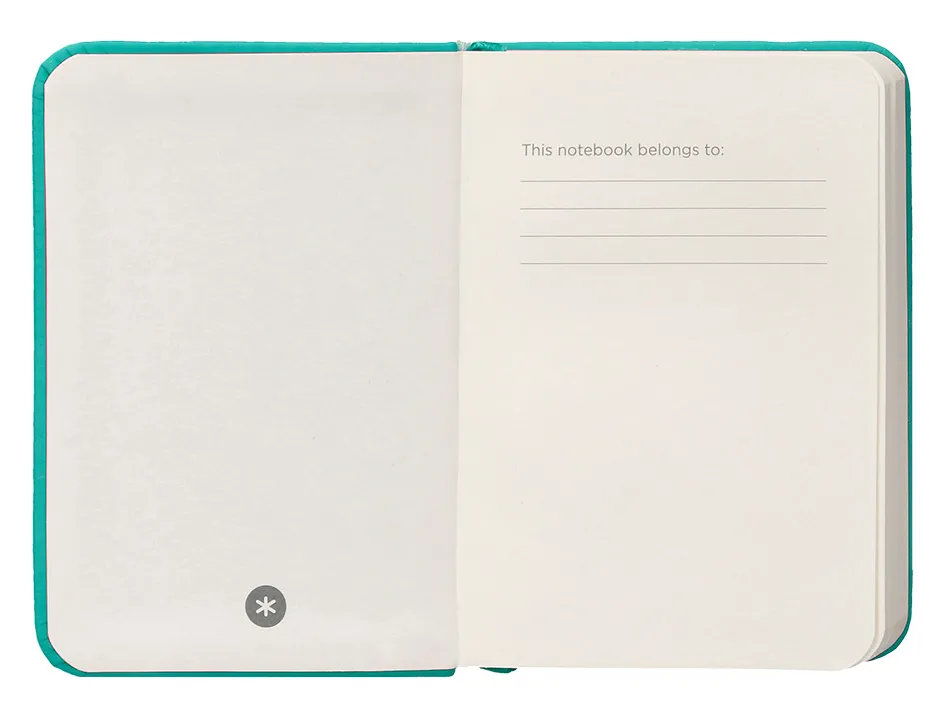 Carnet fermeture elastique antartik notes couverture rigide a7 papier uni ivoire 80 feuilles 80gr fsc turquoise