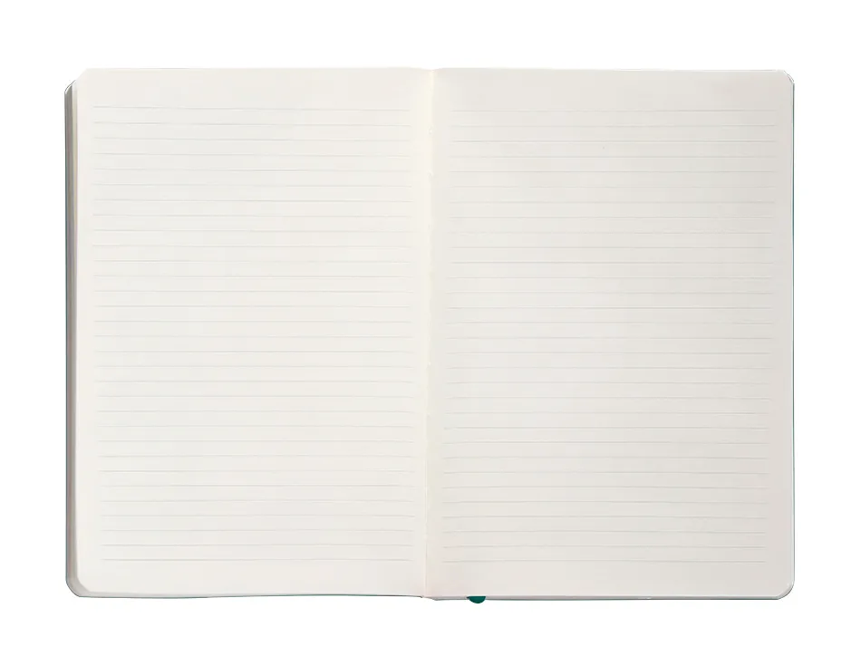 Carnet fermeture elastique antartik notes couverture souple a5 ligne 100 feuilles 80gr fsc coloris vert paon