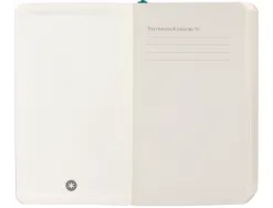 Carnet fermeture elastique antartik notes couverture souple a6 papier uni ivoire 100 feuilles 80gr fsc vert paon