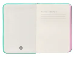 Carnet fermeture elastique rose antartik notes couverture rigide a7 papier uni ivoire 80 feuilles 80gr fsc turquoise