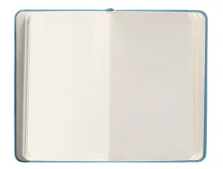 Carnet fermeture elastique antartik notes couverture rigide a6 ligne 100 feuilles 80gr fsc coloris bleu ciel