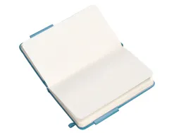 Carnet fermeture elastique antartik notes couverture rigide a6 ligne 100 feuilles 80gr fsc coloris bleu ciel