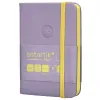 Carnet fermeture elastique jaune antartik notes couverture rigide a7 papier uni ivoire 80 feuilles 80gr fsc lilas