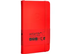 Carnet fermeture elastique antartik notes couverture rigide a6 papier uni ivoire 100 feuilles 80gr fsc coloris rouge