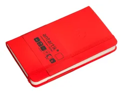 Carnet fermeture elastique antartik notes couverture rigide a6 papier uni ivoire 100 feuilles 80gr fsc coloris rouge