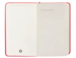 Carnet fermeture elastique antartik notes couverture rigide a6 papier uni ivoire 100 feuilles 80gr fsc coloris rouge